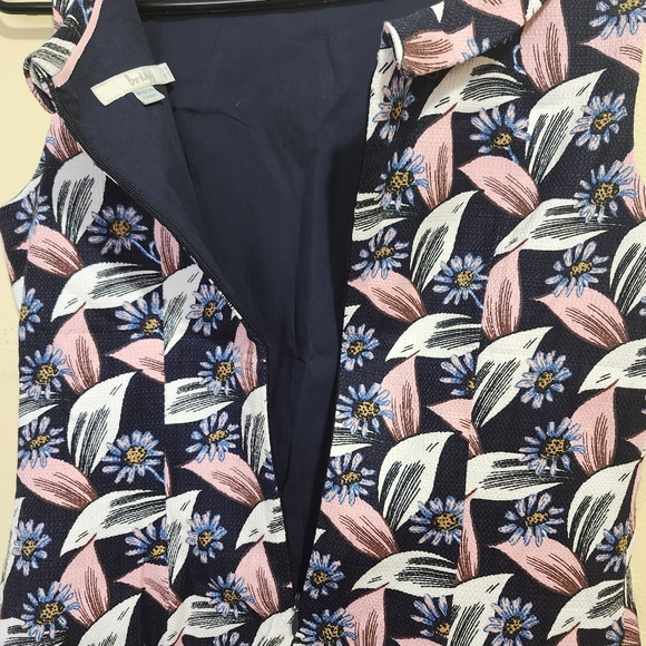 Boden‎ Martha Floral Sleeveless Top Lined- Navy and Pink size 8 - Picture 9 of 11